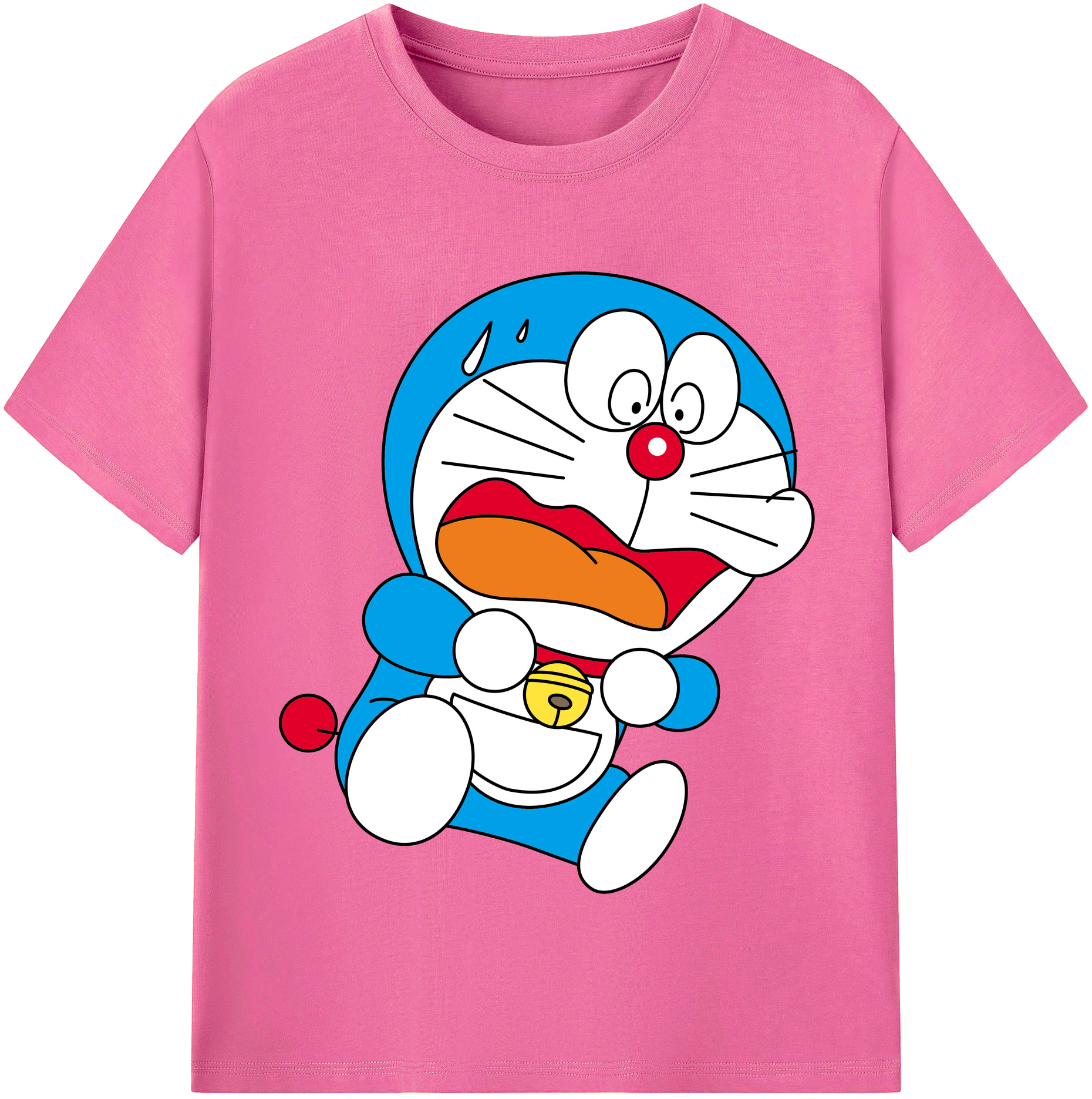 （画像用） ドラえもん Doraemon レディースカジュアルプリントTシャツ（綿100％）